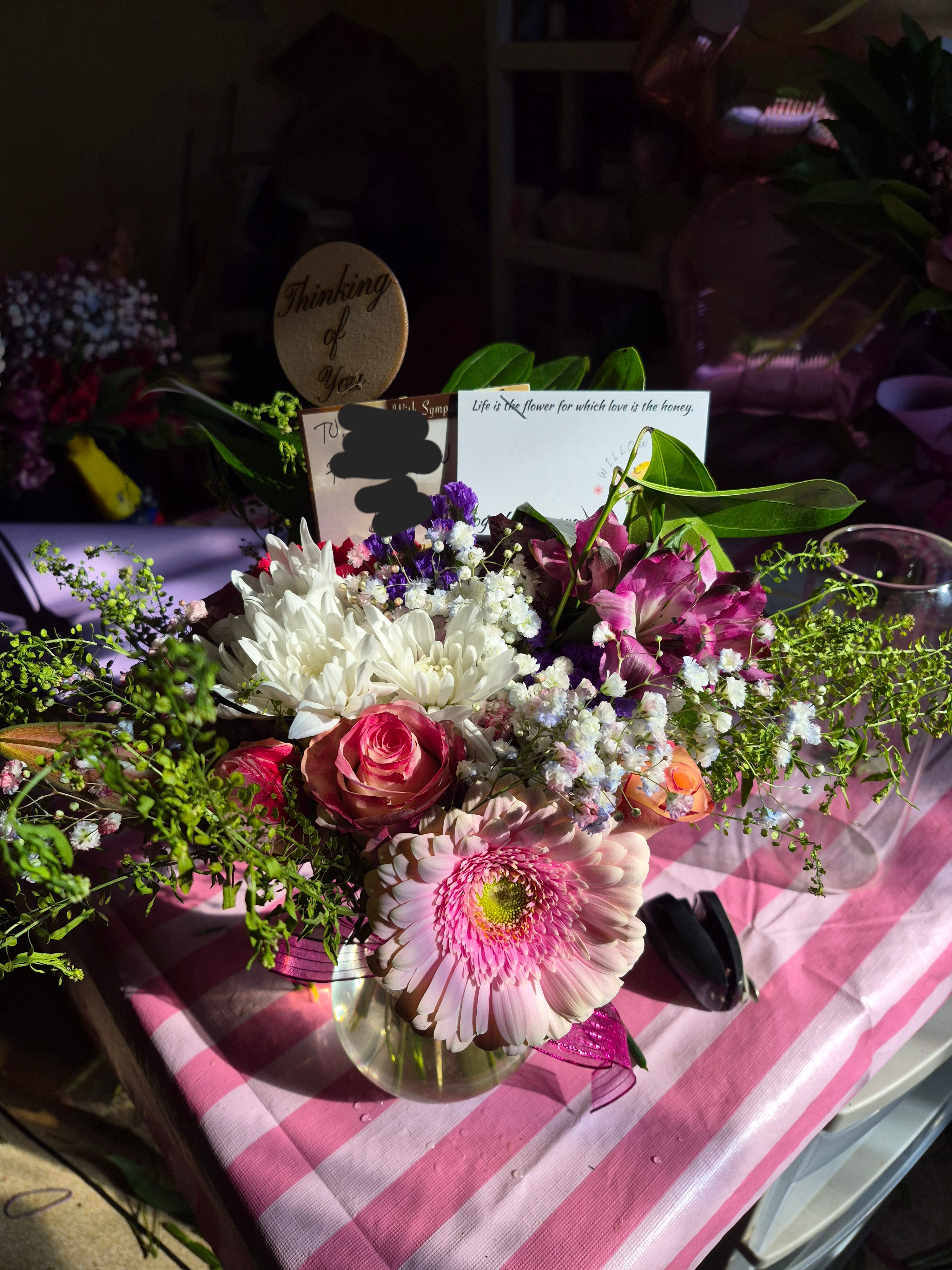 Small Vased Table Arrangements