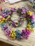 Fresh flower crown and wristlet