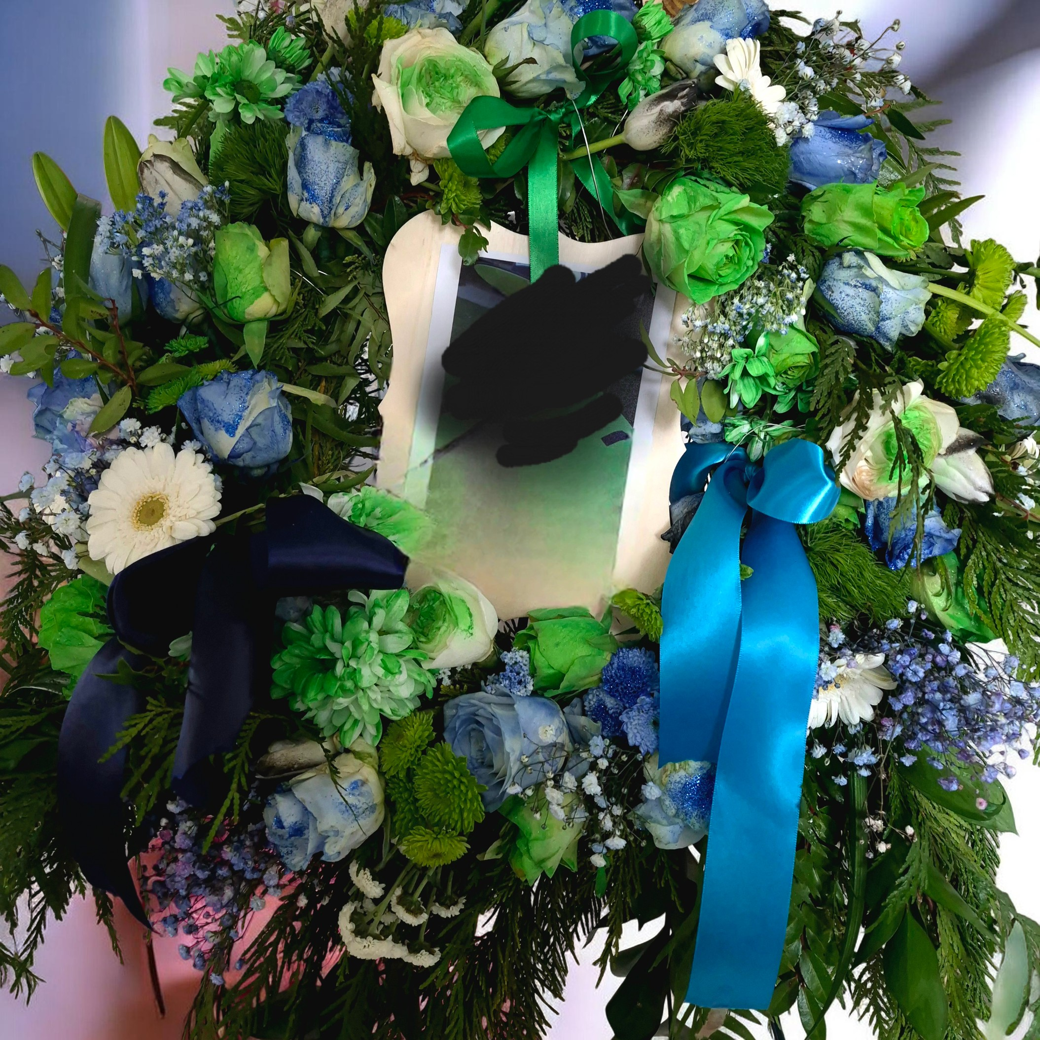 Large Seahawks Wreath